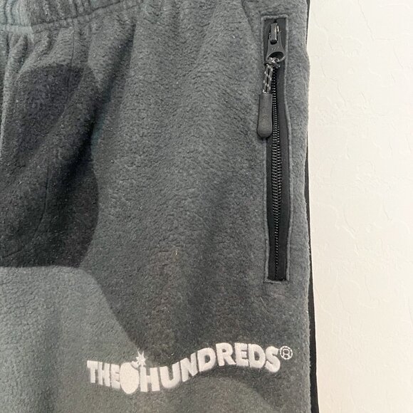 The Hundreds Shrublands Oversize Camo Print Zip Away Sweatpants Black Size Small - Picture 5 of 9